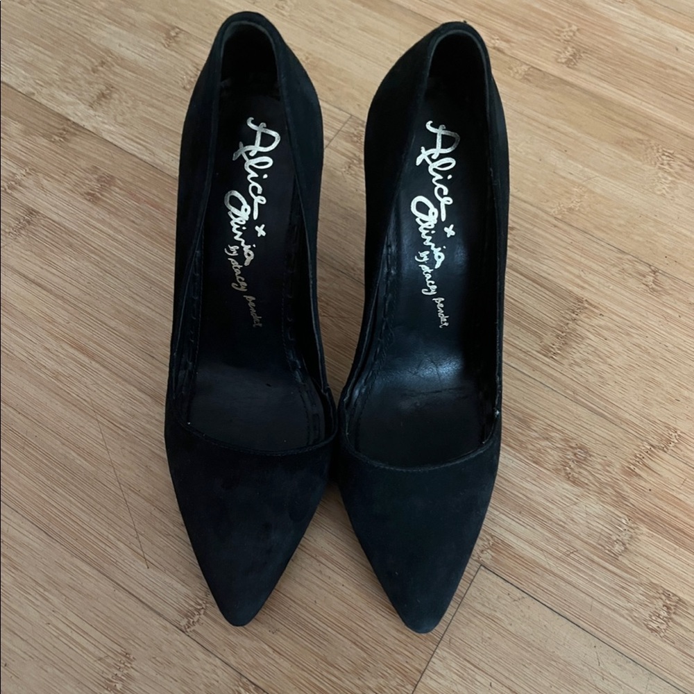Black, Size 36 Alice and Olivia Heels by Stacey Bendet Heels, Lightly Worn.